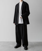 画像をギャラリービューアに読み込む, ssstein(シュタイン)の24AWコレクション EASY WIDE TROUSERS (2/72 WOOL GABARDINE) - BLACK 公式通販サイトsession福岡セレクトショップ
