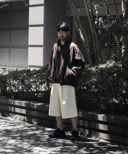 ssstein / シュタイン】DOUBLE WEAVE COTTON SHORTS - CREAM | 公式