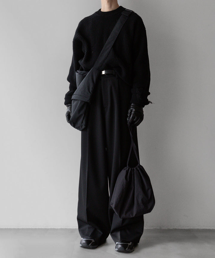 stein(シュタイン)の24SSコレクションMILLED DAMAGE KNIT LSのBLACK 公式通販サイトsession福岡セレクトショップ