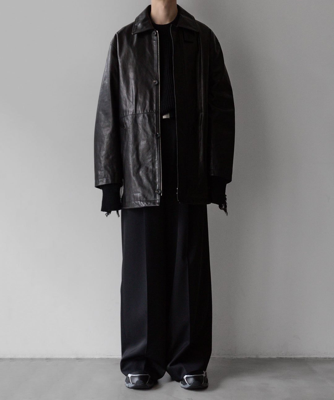stein シュタイン 23AW LEATHER ZIP JACKET - BLACK sessionセッション福岡セレクトショップ 公式通販サイト
