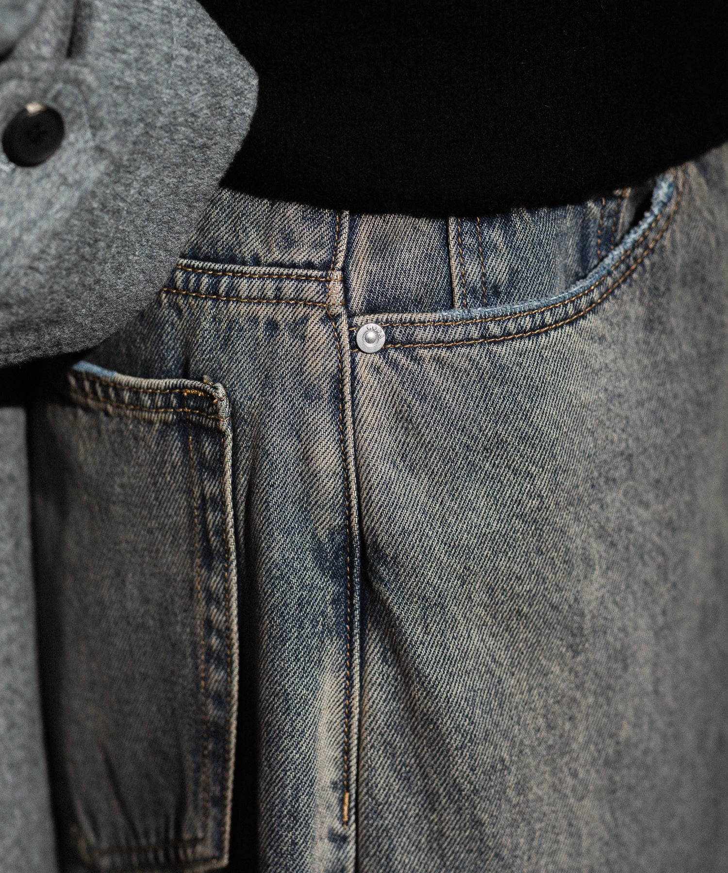 CODA コーダ GREY ACID WASH EXTENDED CUT LUFT JEANSのGREY ACID WASH 公式通販サイトsession福岡セレクトショップ