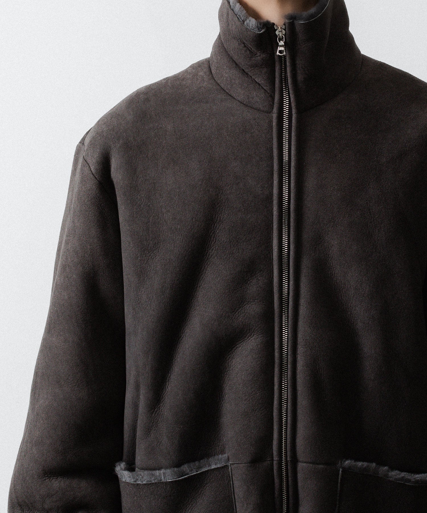 ssstein(シュタイン)のCUT-OFF MOUTON JACKET - GREY KHAKIの公式通販サイトsession福岡セレクトショップ