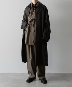 ssstein(シュタイン)の24AWコレクション EASY WIDE TROUSERS (2/72梳毛フラノ) - DARK BEIGE 公式通販サイトsession福岡セレクトショップ