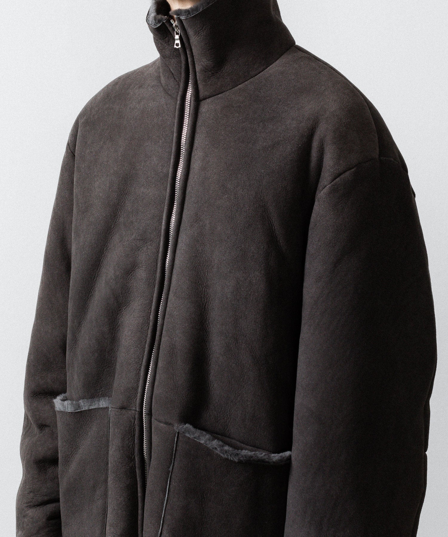 ssstein(シュタイン)のCUT-OFF MOUTON JACKET - GREY KHAKIの公式通販サイトsession福岡セレクトショップ