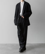 画像をギャラリービューアに読み込む, ssstein(シュタイン)の24AWコレクション EASY WIDE TROUSERS (2/72 WOOL GABARDINE) - BLACK 公式通販サイトsession福岡セレクトショップ
