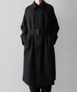 INTÉRIM(インテリム)のHAIRY WOOL DIAGONAL HYPER BIG BELTED OVER COATのBLACKの公式通販サイトsession福岡セレクトショップ