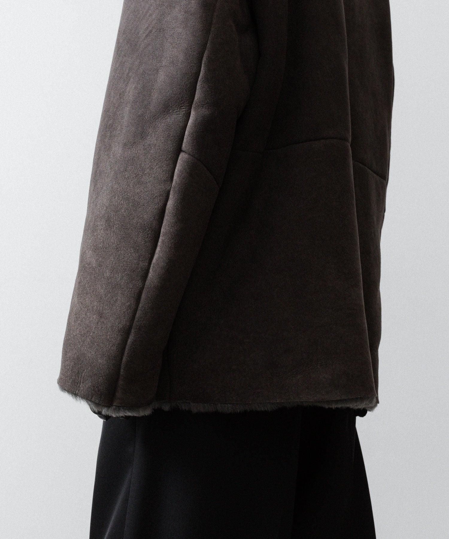 ssstein(シュタイン)のCUT-OFF MOUTON JACKET - GREY KHAKIの公式通販サイトsession福岡セレクトショップ