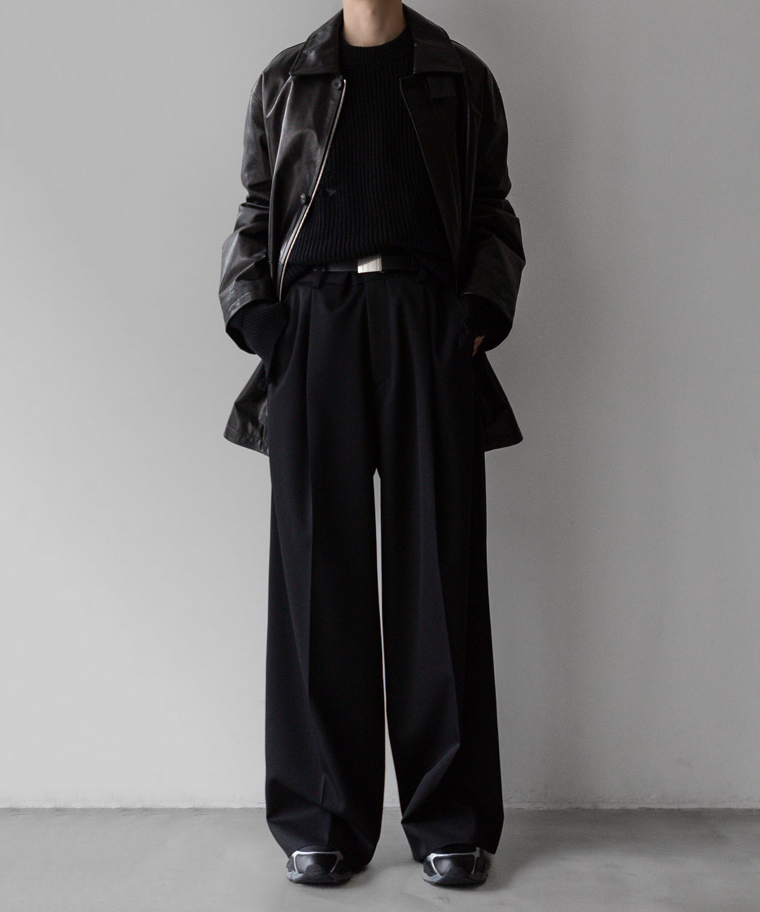 stein シュタイン 23AW LEATHER ZIP JACKET - BLACK sessionセッション福岡セレクトショップ 公式通販サイト