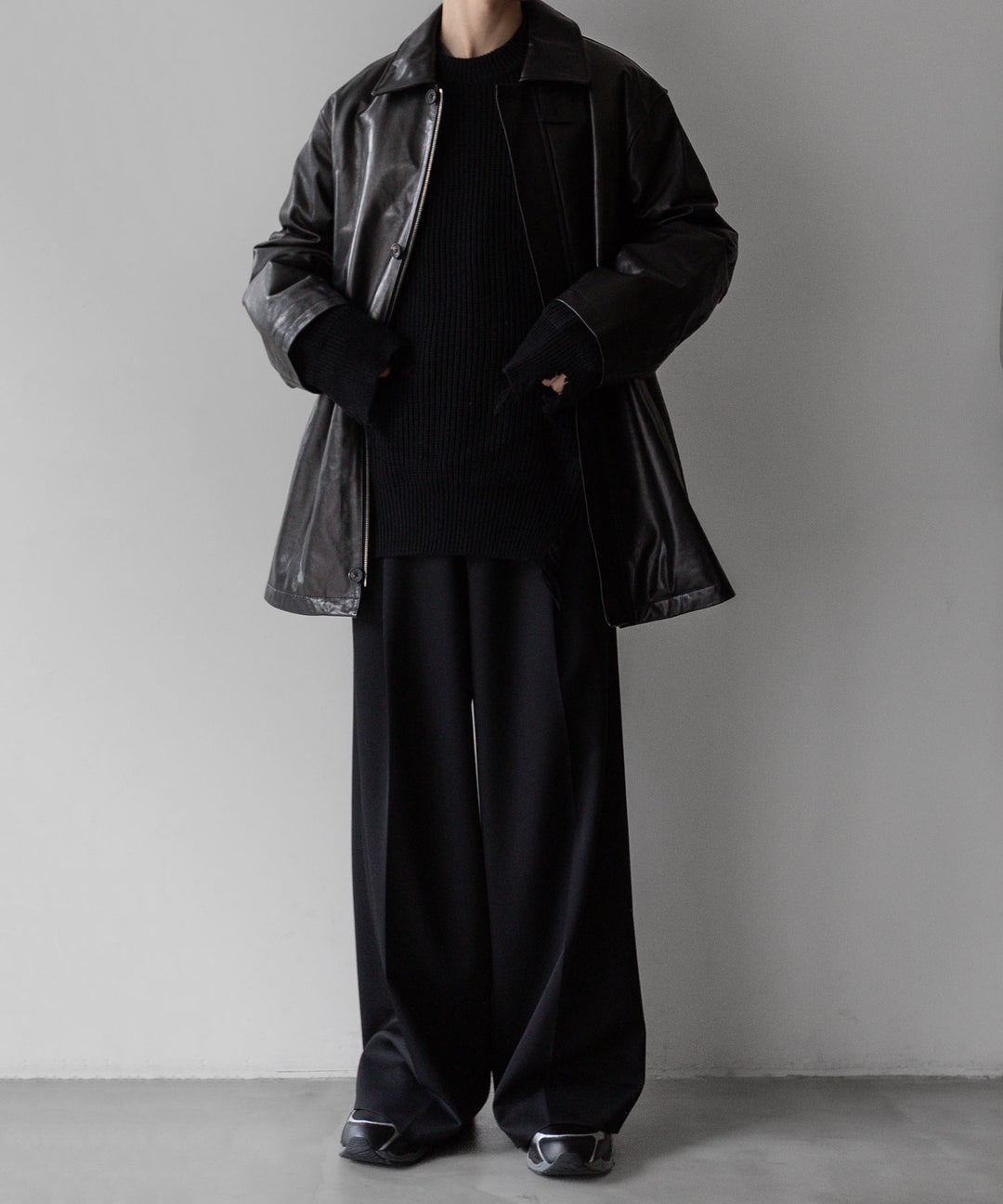 stein シュタイン 23AW LEATHER ZIP JACKET - BLACK sessionセッション福岡セレクトショップ 公式通販サイト