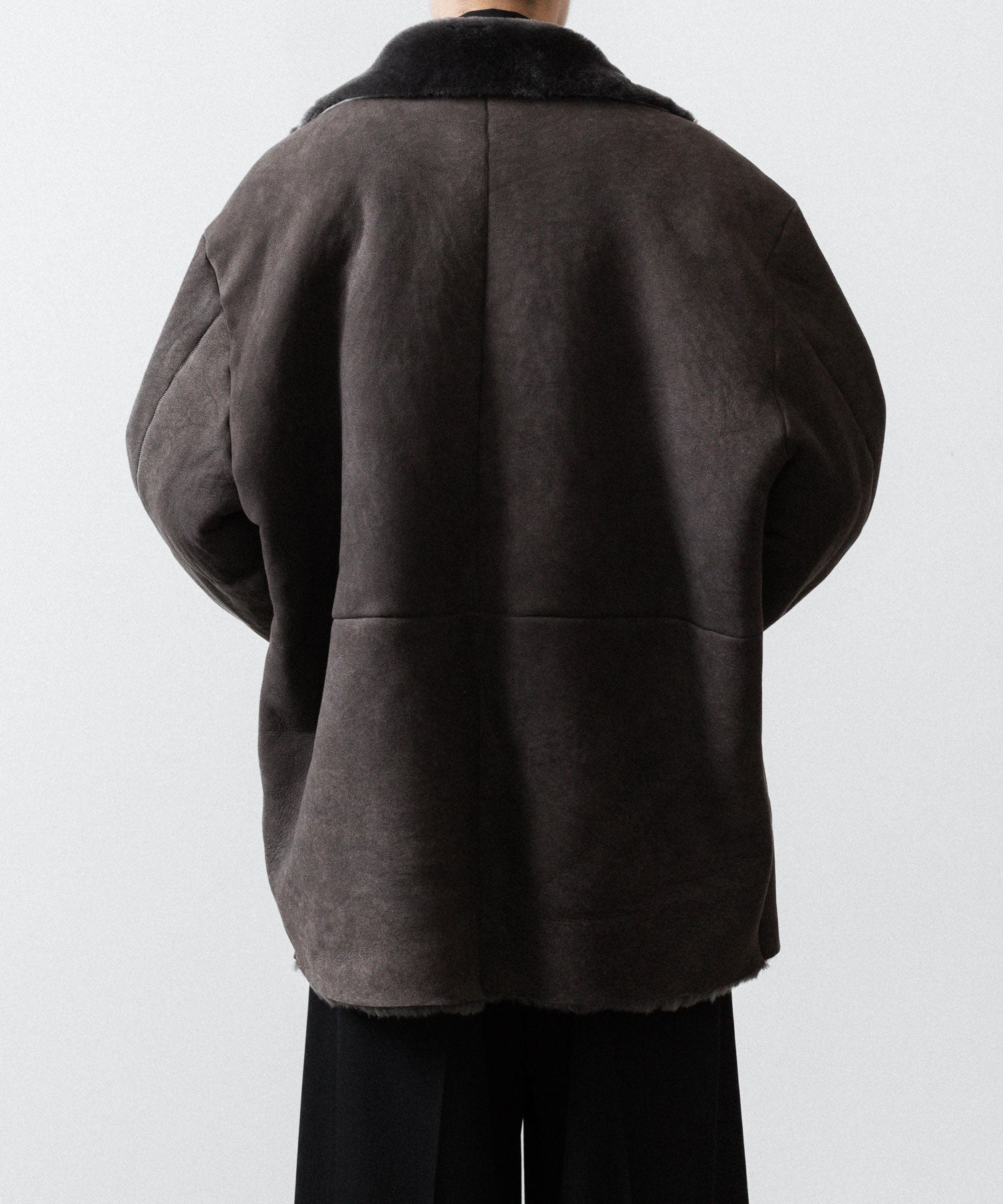 ssstein(シュタイン)のCUT-OFF MOUTON JACKET - GREY KHAKIの公式通販サイトsession福岡セレクトショップ