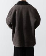 画像をギャラリービューアに読み込む, ssstein(シュタイン)のCUT-OFF MOUTON JACKET - GREY KHAKIの公式通販サイトsession福岡セレクトショップ
