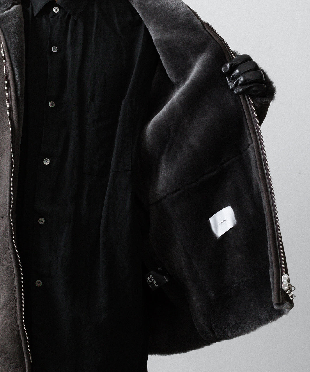 ssstein(シュタイン)のCUT-OFF MOUTON JACKET - GREY KHAKIの公式通販サイトsession福岡セレクトショップ