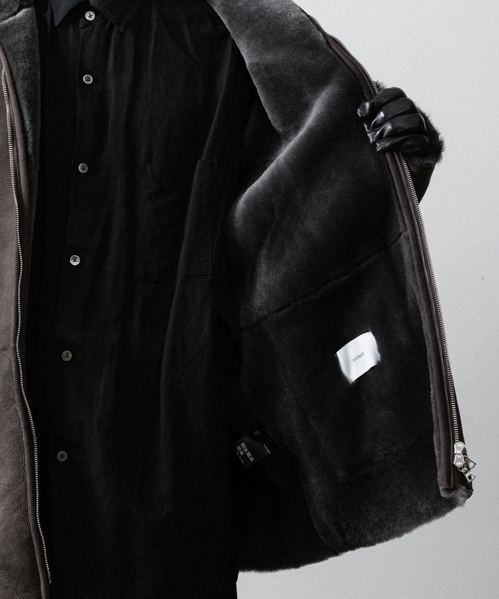 ssstein(シュタイン)のCUT-OFF MOUTON JACKET - GREY KHAKIの公式通販サイトsession福岡セレクトショップ