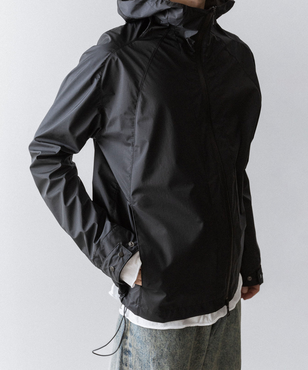 OPPOSE DUALITY-オポーズデュアリティのSHORT PARKA 3L NYLONのBLACK 公式通販サイトsession福岡セレクトショップ