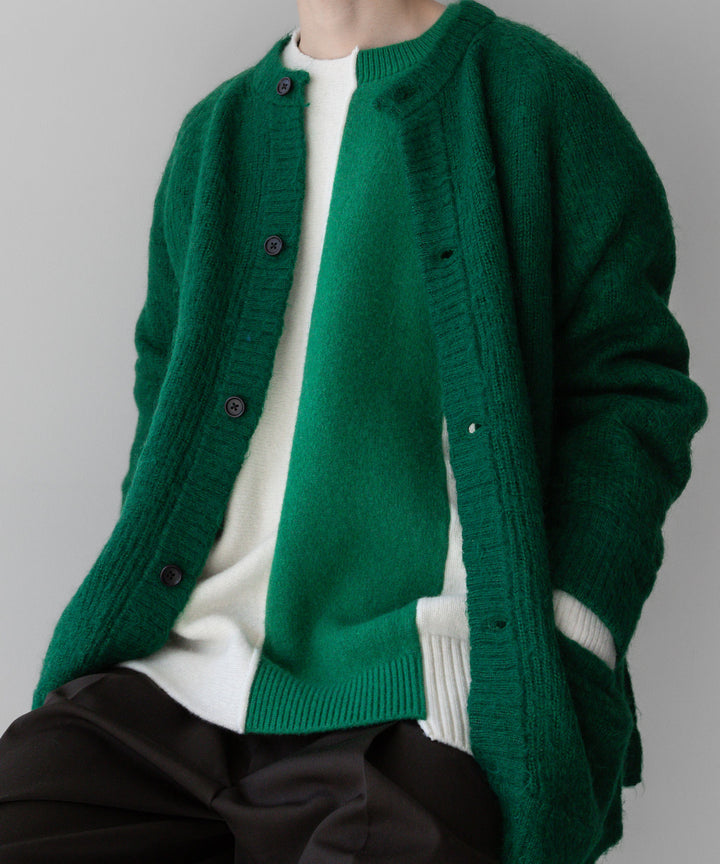 stein(シュタイン)の23AWコレクションKID MOHAIR KNIT CARDIGANのGREEN sessionセッション福岡セレクトショップ 公式通販サイト