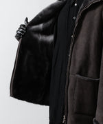 画像をギャラリービューアに読み込む, ssstein(シュタイン)のCUT-OFF MOUTON JACKET - GREY KHAKIの公式通販サイトsession福岡セレクトショップ
