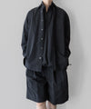 【stein】WINDPROOF NYLON WIDE EASY SHORT TROUSERS - BLACK