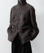 画像をギャラリービューアに読み込む, ssstein(シュタイン)のCUT-OFF MOUTON JACKET - GREY KHAKIの公式通販サイトsession福岡セレクトショップ
