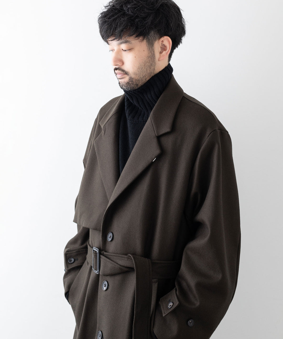 stein シュタイン 23aw LAY CHESTER COAT - MILITARY KHAKI sessionセッション福岡セレクトショップ 公式通販サイト