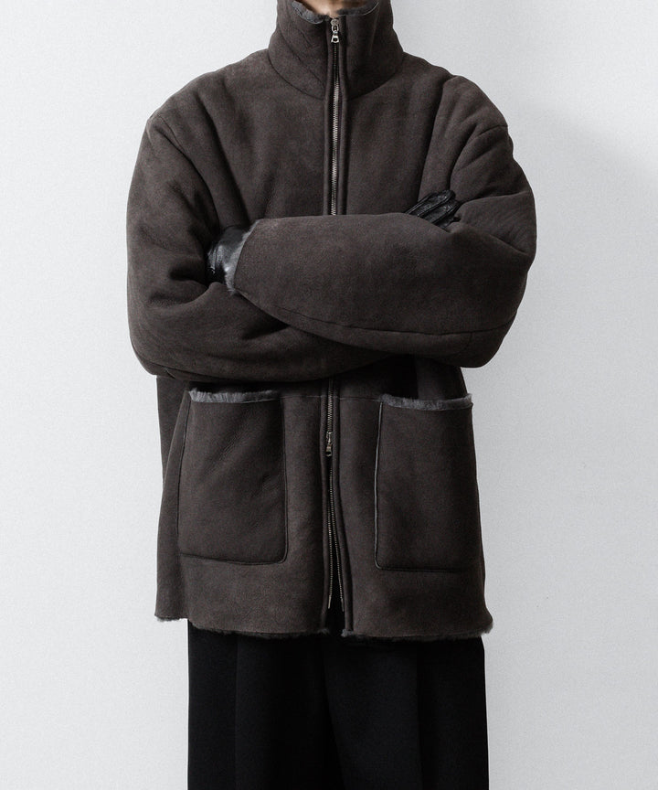 ssstein(シュタイン)のCUT-OFF MOUTON JACKET - GREY KHAKIの公式通販サイトsession福岡セレクトショップ