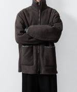 画像をギャラリービューアに読み込む, ssstein(シュタイン)のCUT-OFF MOUTON JACKET - GREY KHAKIの公式通販サイトsession福岡セレクトショップ
