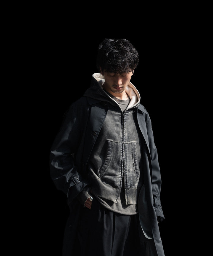 SUBLATIONS サブレーションズのCRACKING COATED PARKAのWHITE BASE 公式通販サイトsession福岡セレクトショップ
