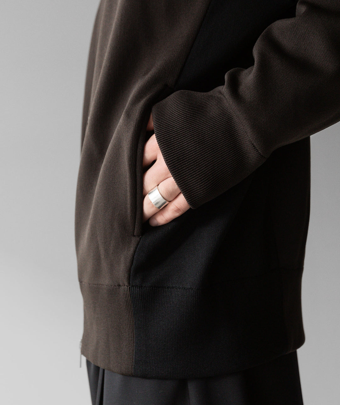 【stein】ssstein シュタインのCUPRO BICOLOR ZIP JACKETのMILITARY KHAKI × BLACK 公式通販サイトsession福岡セレクトショップ