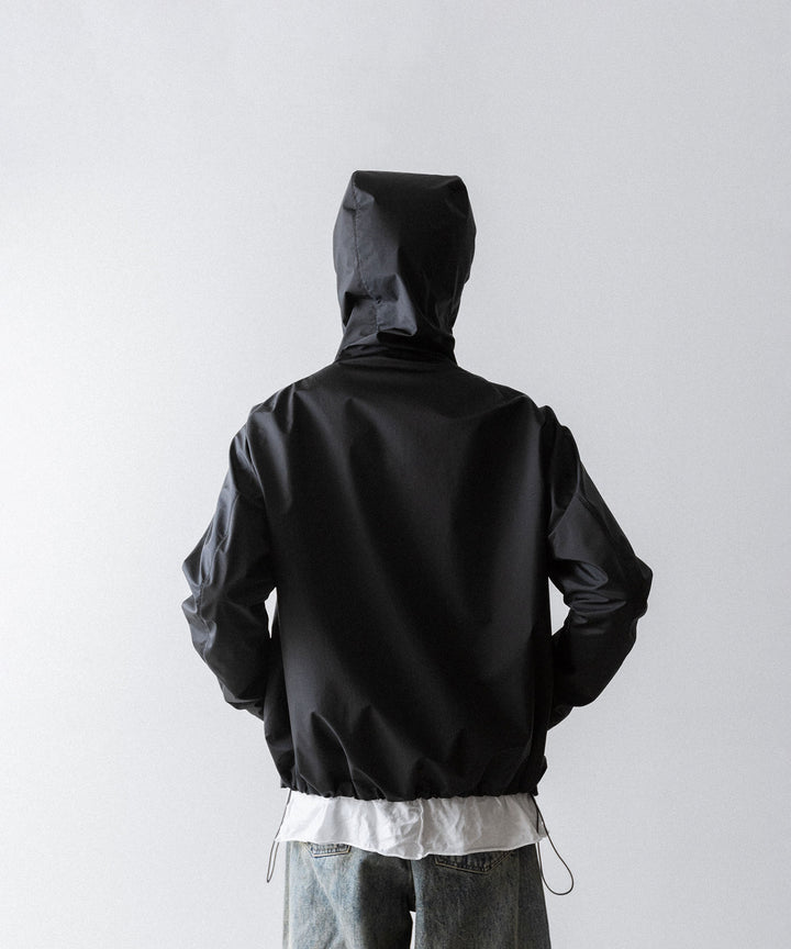 【OPPOSE DUALITY】SHORT PARKA 3L NYLON - BLACK