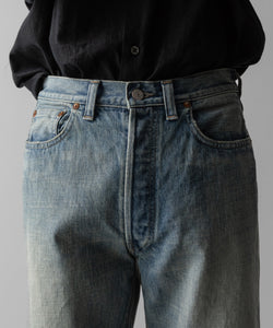 【INTÉRIM】VINTAGE WASHED "1953XX SHABBY" SHUTTLE DENIM TROUSERS - NAVY