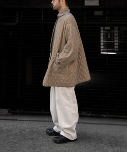 ANTHEM A / アンセムエー】NYLON COTTON MILITARY OVER COAT - BLACK