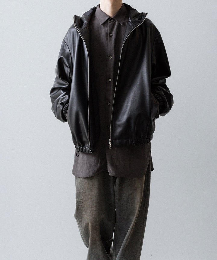ssstein(シュタイン)のLEATHER HOODED SHORT JACKET - BLACKの公式通販サイトsession福岡セレクトショップ