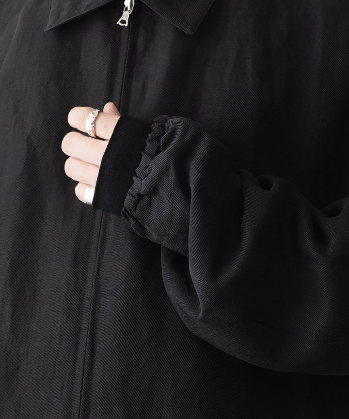 ssstein(シュタイン)のSILK LINEN TWILL LIGHT ZIP JACKET - BLACKの公式通販サイトsession福岡セレクトショップ