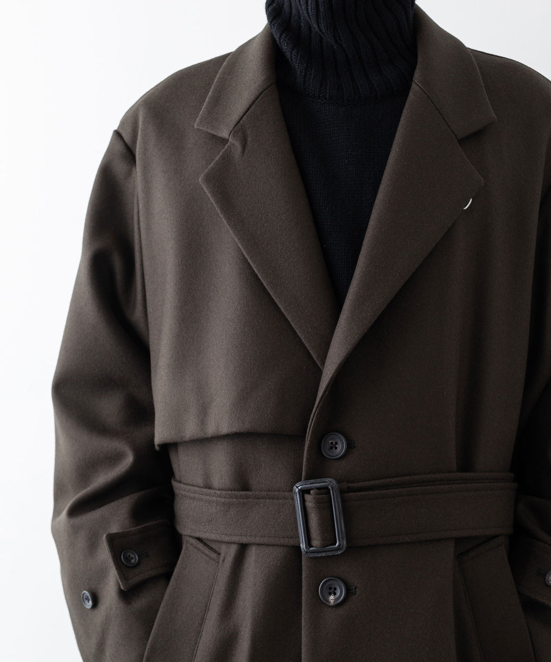 stein シュタイン 23aw LAY CHESTER COAT - MILITARY KHAKI sessionセッション福岡セレクトショップ 公式通販サイト