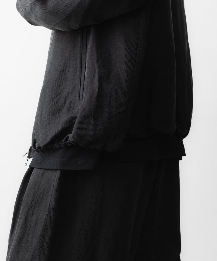 ssstein(シュタイン)のSILK LINEN TWILL LIGHT ZIP JACKET - BLACKの公式通販サイトsession福岡セレクトショップ