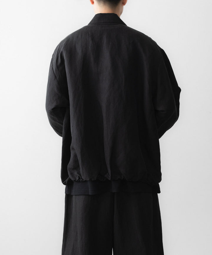 ssstein(シュタイン)のSILK LINEN TWILL LIGHT ZIP JACKET - BLACKの公式通販サイトsession福岡セレクトショップ