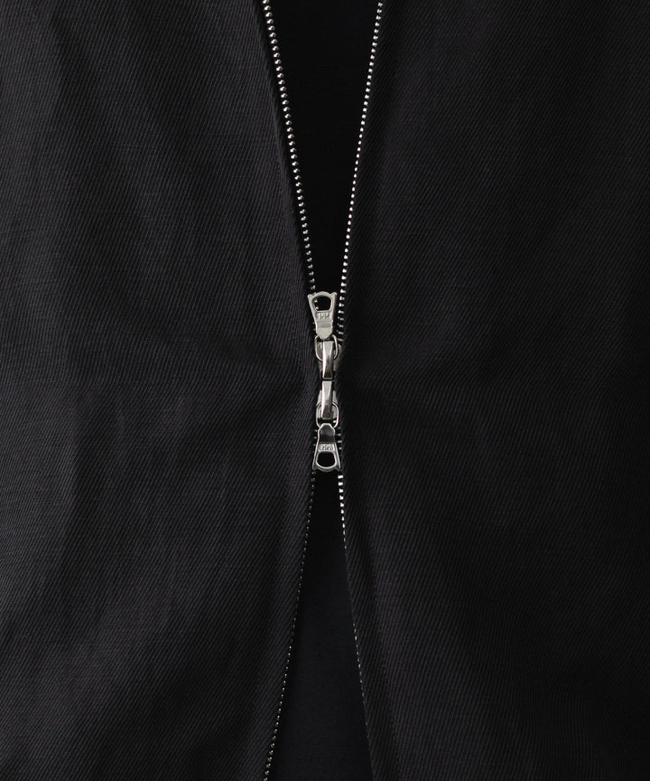 ssstein(シュタイン)のSILK LINEN TWILL LIGHT ZIP JACKET - BLACKの公式通販サイトsession福岡セレクトショップ