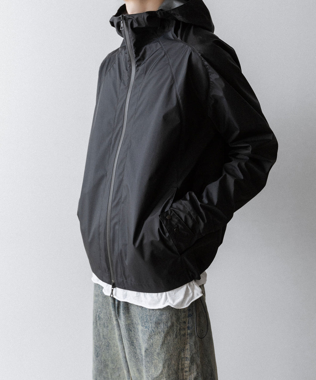 OPPOSE DUALITY-オポーズデュアリティのSHORT PARKA 3L NYLONのBLACK 公式通販サイトsession福岡セレクトショップ