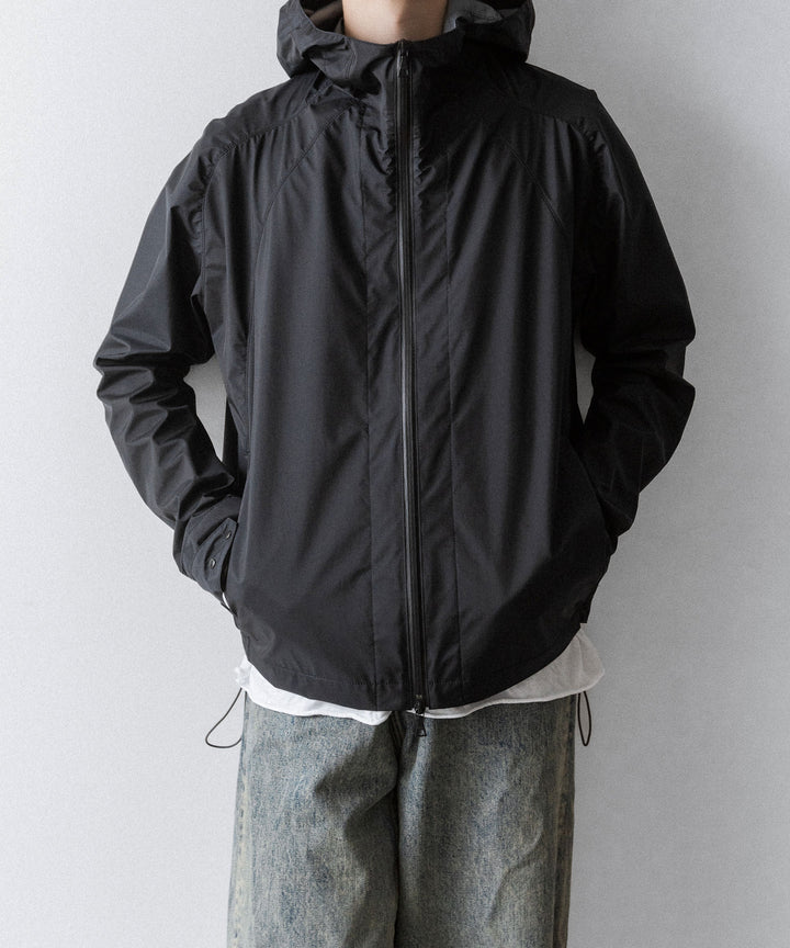 【OPPOSE DUALITY】SHORT PARKA 3L NYLON - BLACK