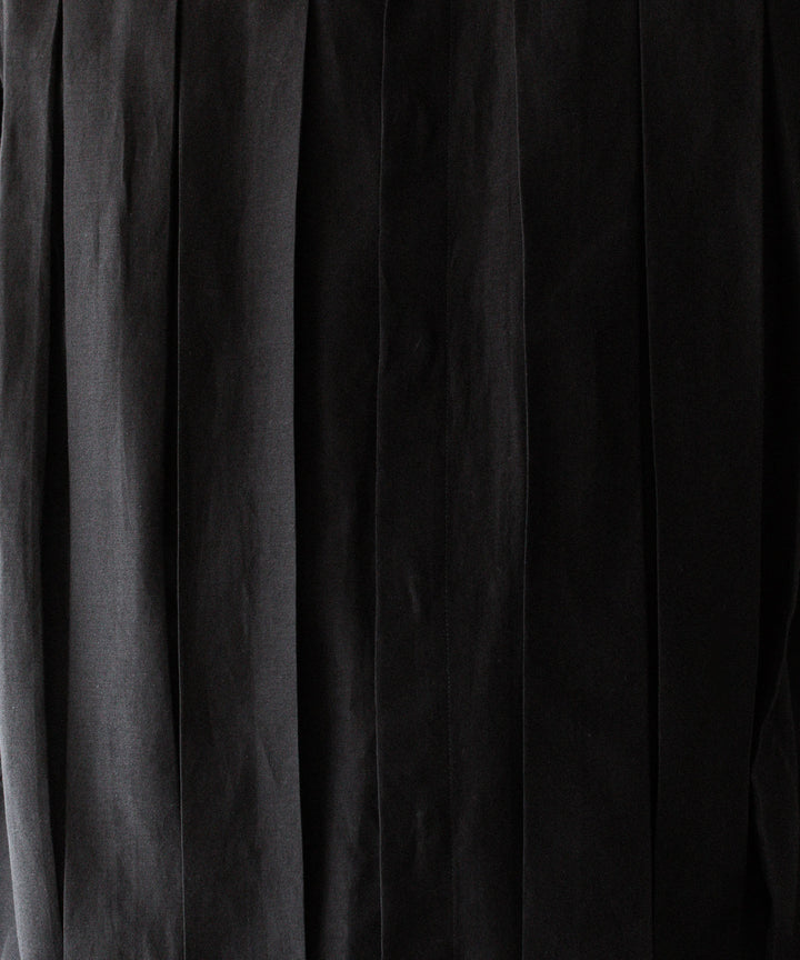 SUBLATIONS-サブレーションズのSHEER TUCK DRESS SHIRTのBLACK公式通販サイトsession福岡セレクトショップ