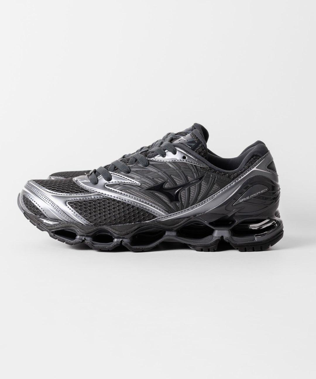 【MIZUNO】ミズノのWAVE PROPHECY LS - BLACK×BLACK×METALLIC GREY