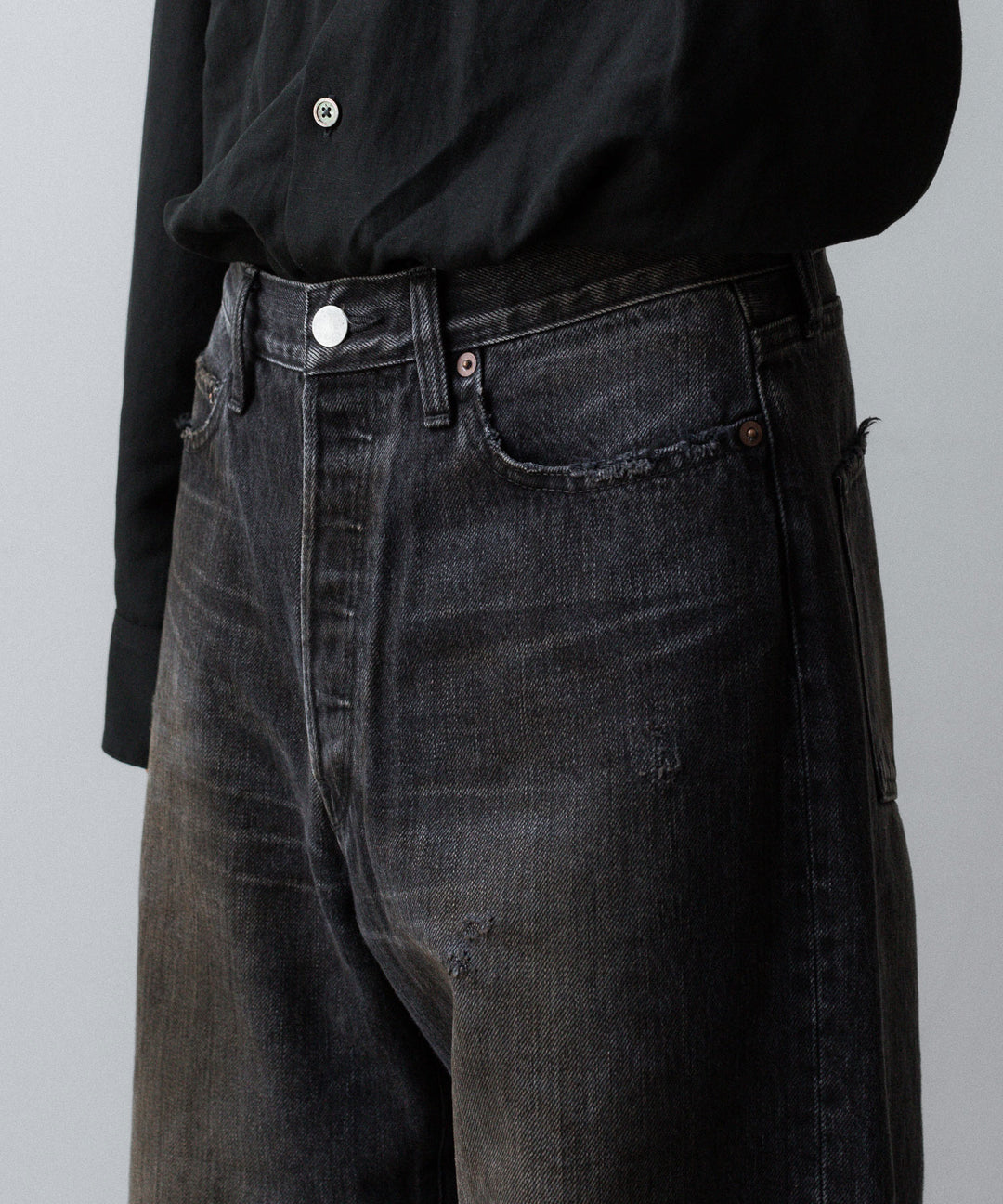 ssstein(シュタイン)のLOOSE DENIM JEANS - BLACKの公式通販サイトsession福岡セレクトショップ