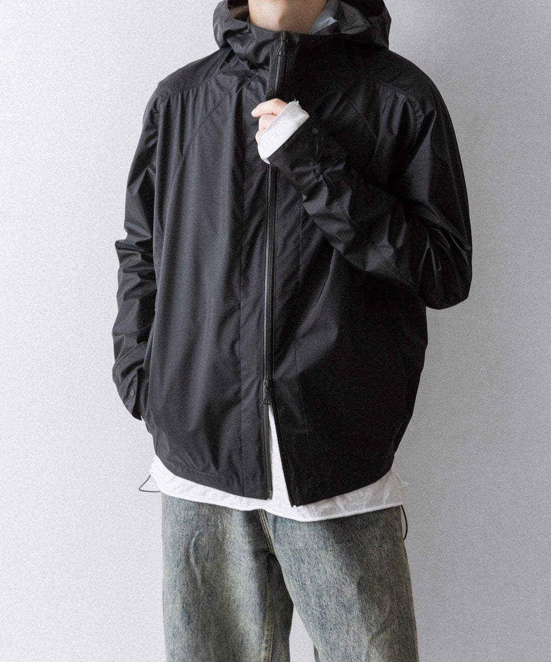 OPPOSE DUALITY-オポーズデュアリティのSHORT PARKA 3L NYLONのBLACK 公式通販サイトsession福岡セレクトショップ