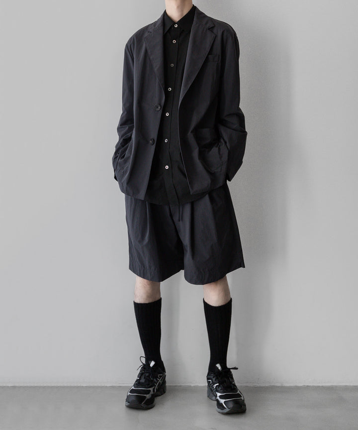 ssstein stein(シュタイン)の24SSコレクションWINDPROOF NYLON WIDE EASY SHORT TROUSERSのDARK GREY KHAKI 公式通販サイトsession福岡セレクトショップ