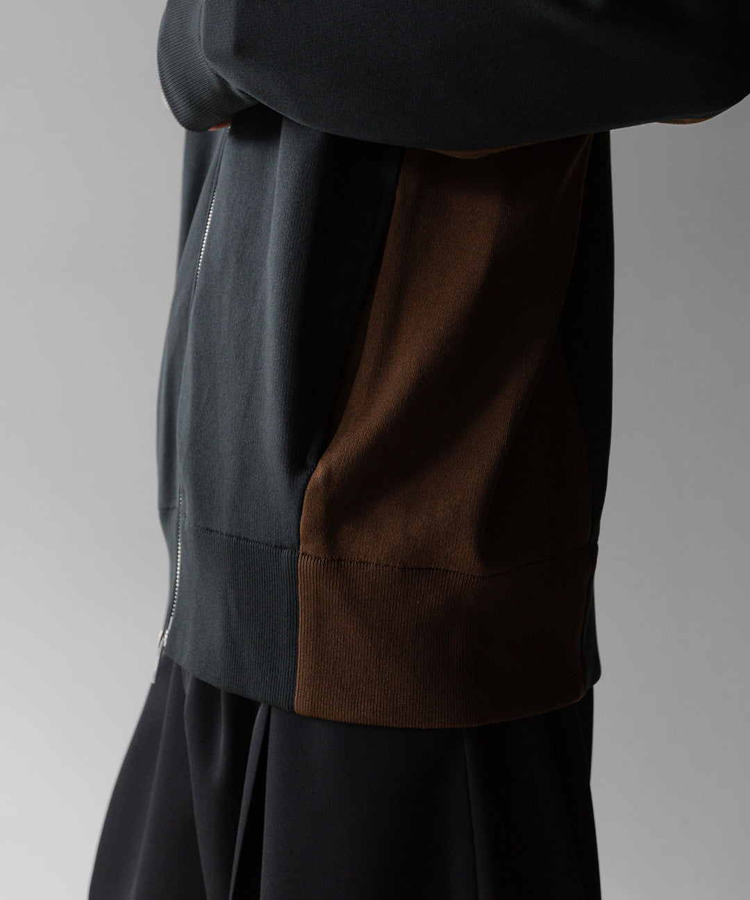 【stein】ssstein シュタインのCUPRO BICOLOR ZIP JACKETのCAMEL × CHARCOAL 公式通販サイトsession福岡セレクトショップ