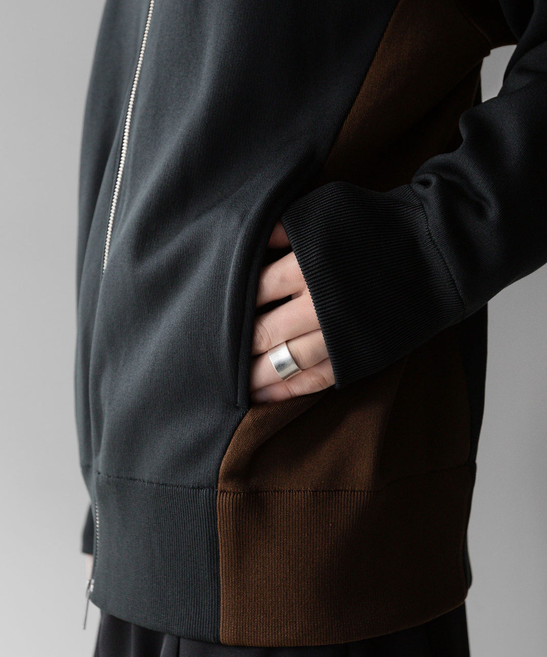 【stein】ssstein シュタインのCUPRO BICOLOR ZIP JACKETのCAMEL × CHARCOAL 公式通販サイトsession福岡セレクトショップ
