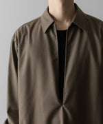 画像をギャラリービューアに読み込む, ssstein(シュタイン)の24AWコレクション OVERSIZED SKIPPER SHIRT (WOOL) - DARK BEIGE 公式通販サイトsession福岡セレクトショップ
