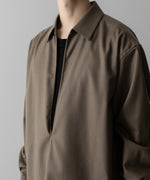 画像をギャラリービューアに読み込む, ssstein(シュタイン)の24AWコレクション OVERSIZED SKIPPER SHIRT (WOOL) - DARK BEIGE 公式通販サイトsession福岡セレクトショップ
