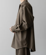 画像をギャラリービューアに読み込む, ssstein(シュタイン)の24AWコレクション OVERSIZED SKIPPER SHIRT (WOOL) - DARK BEIGE 公式通販サイトsession福岡セレクトショップ
