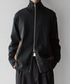 【stein】CUPRO BICOLOR ZIP JACKET - CAMEL × CHARCOAL