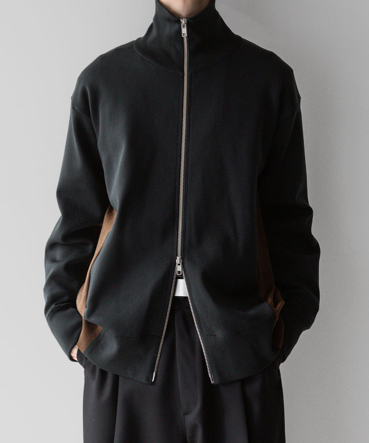 【stein】ssstein シュタインのCUPRO BICOLOR ZIP JACKETのCAMEL × CHARCOAL 公式通販サイトsession福岡セレクトショップ